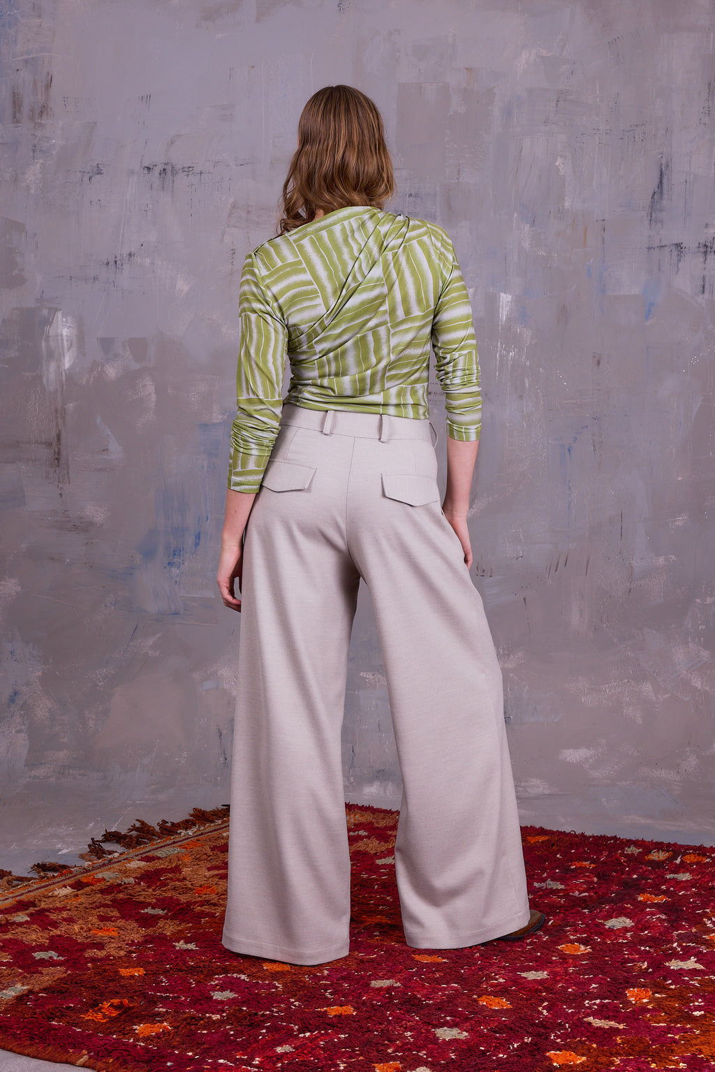 Edward trousers in light grey blend