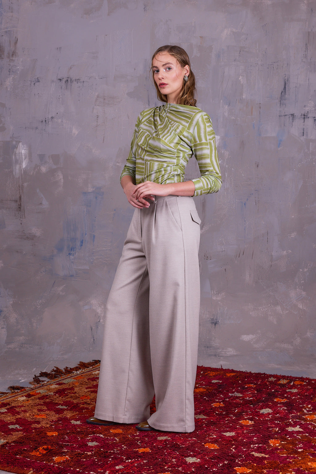 Edward trousers in light grey blend
