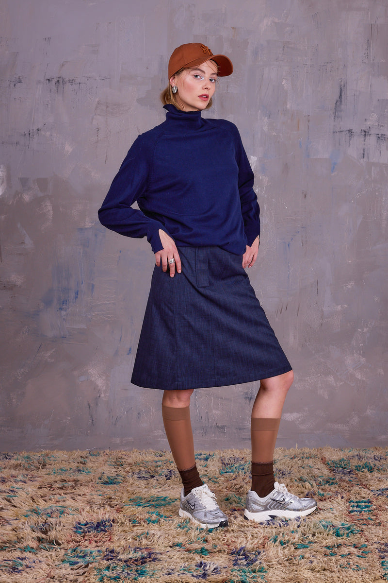Eloise rok in deep blue