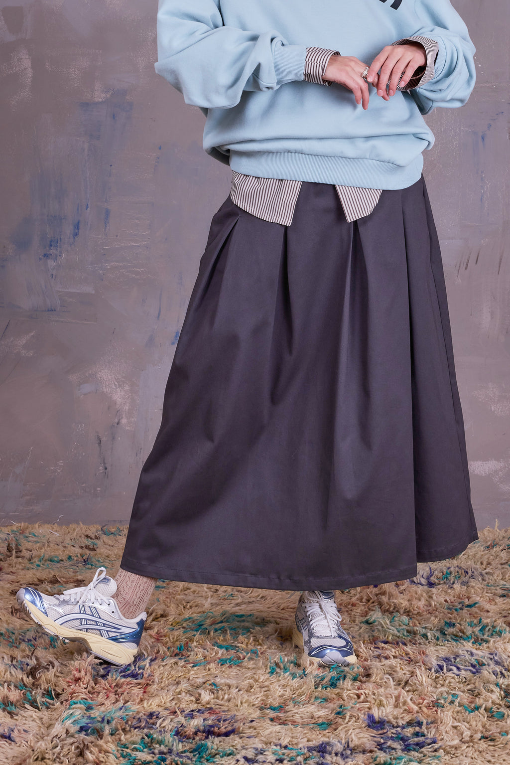 Fieke skirt in charcoal