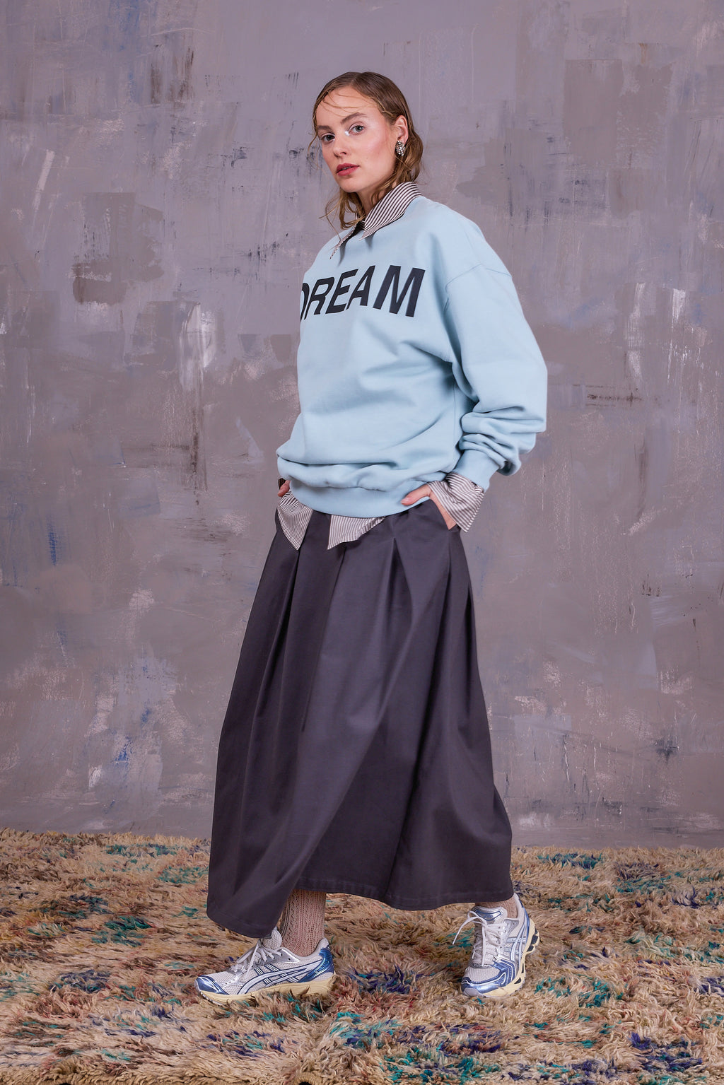 Fieke skirt in charcoal