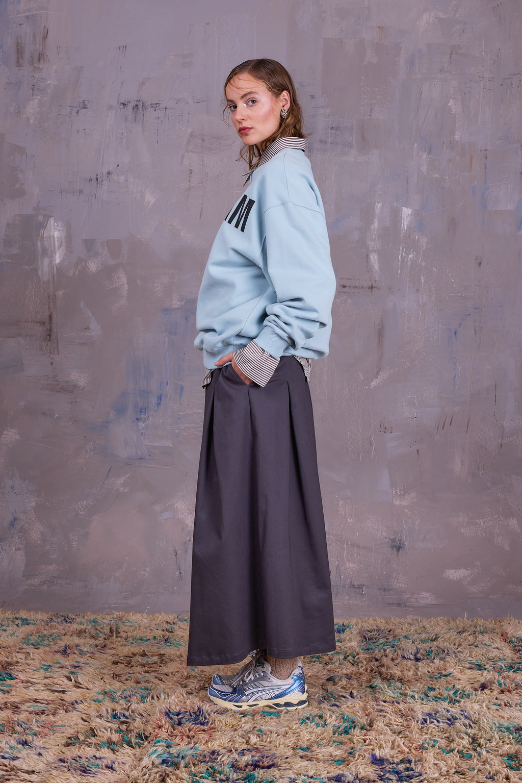 Fieke skirt in charcoal
