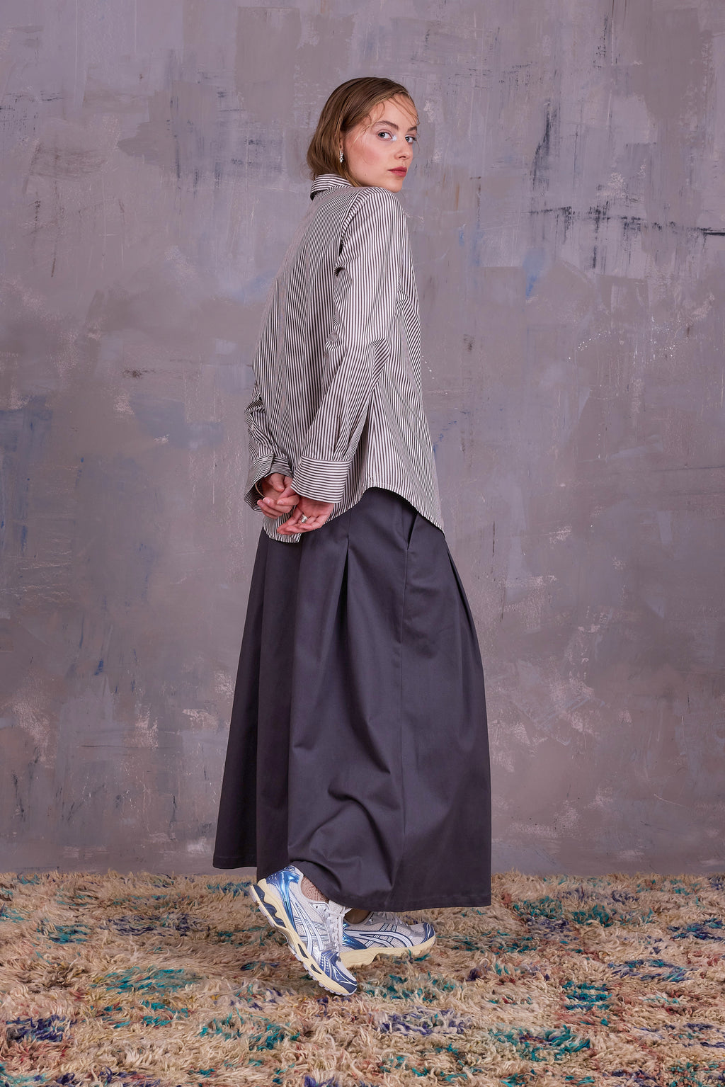 Fieke skirt in charcoal