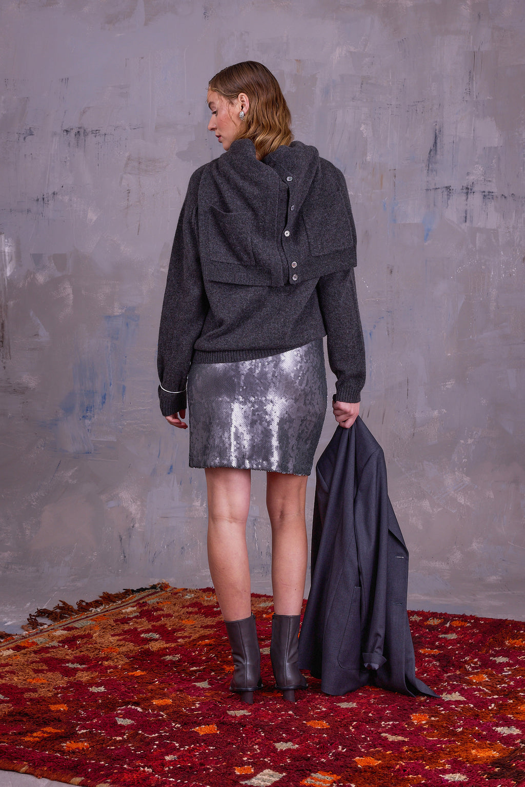 Chanel zilveren rok