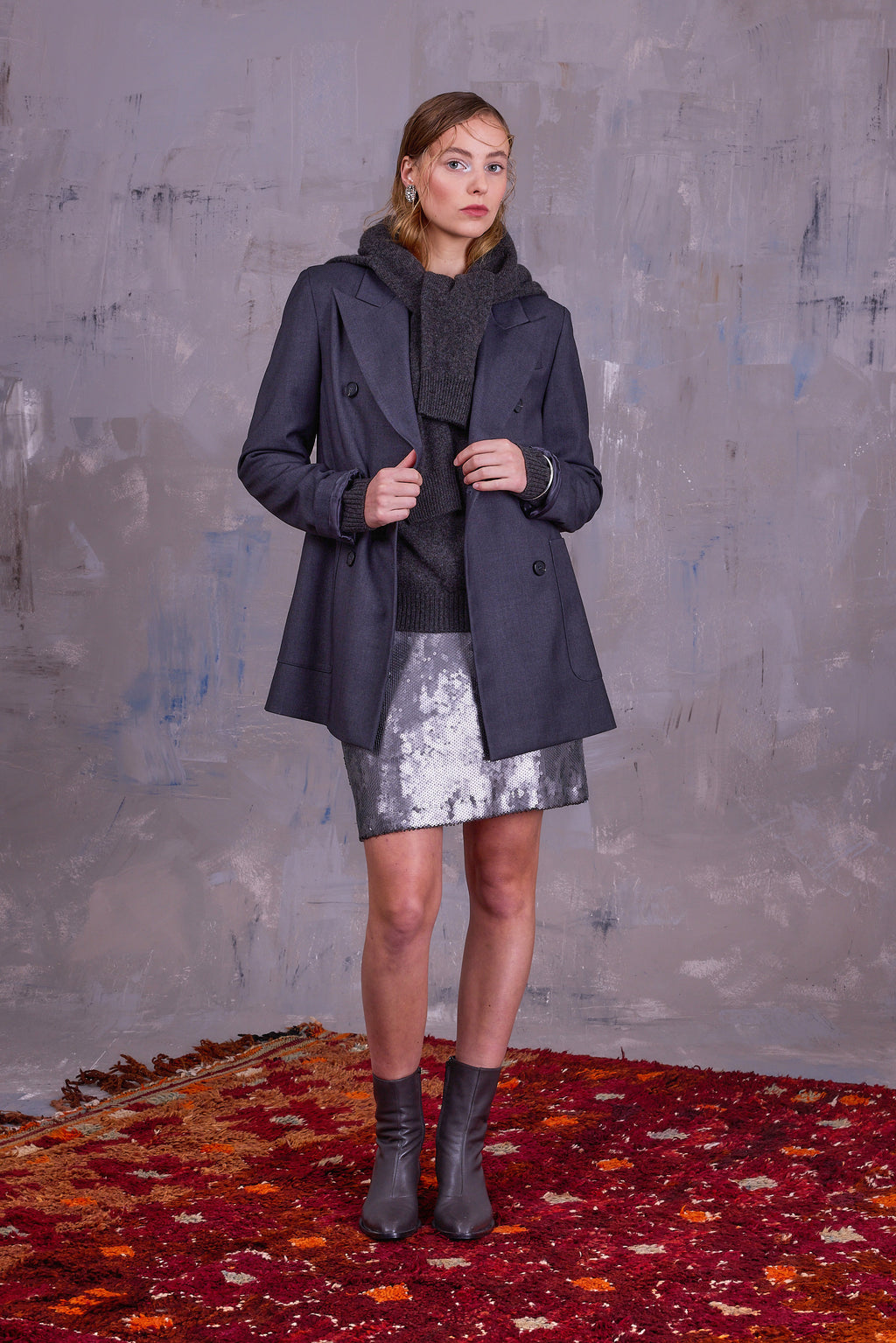 Chanel zilveren rok