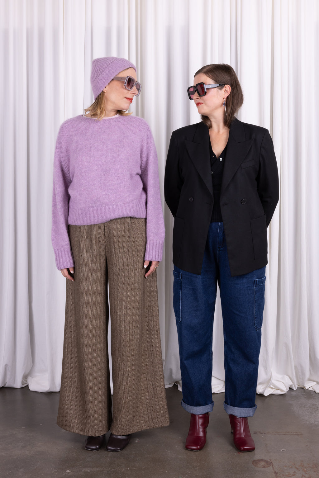 Lila Alpaka-Pullover Asmara