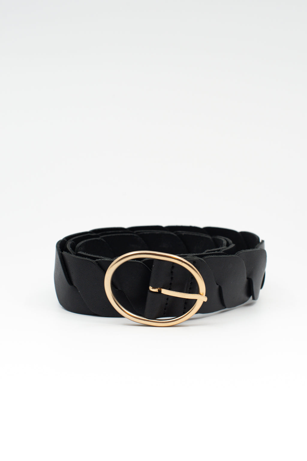 Black braided belt