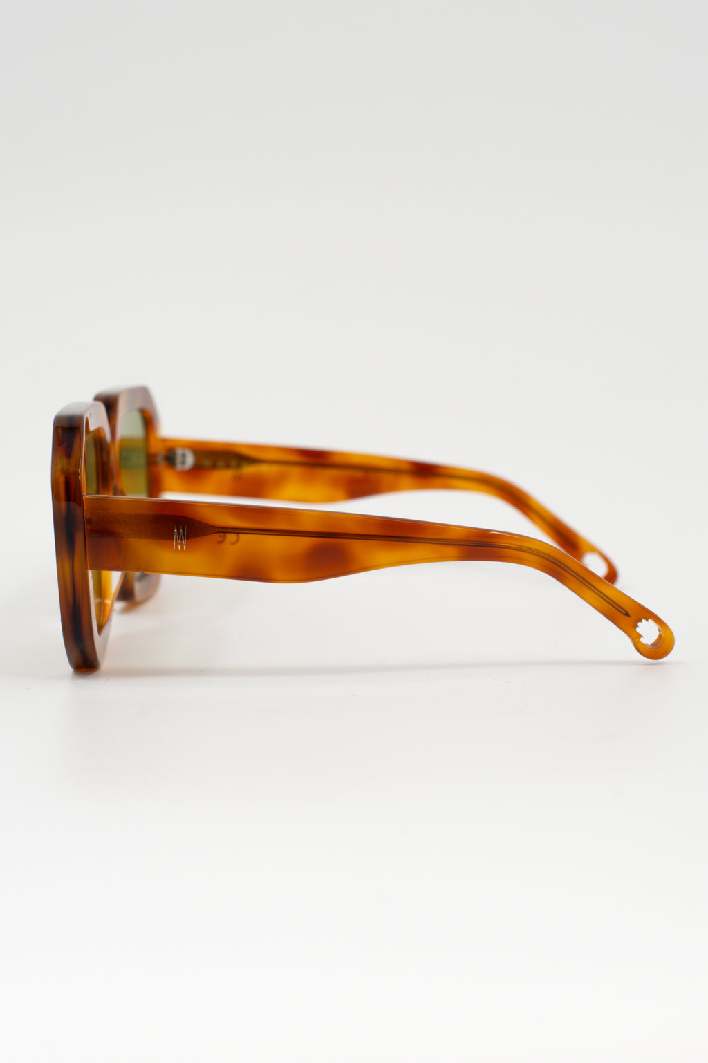 Onassis-Sonnenbrille in hellem Schildpatt/Oliv