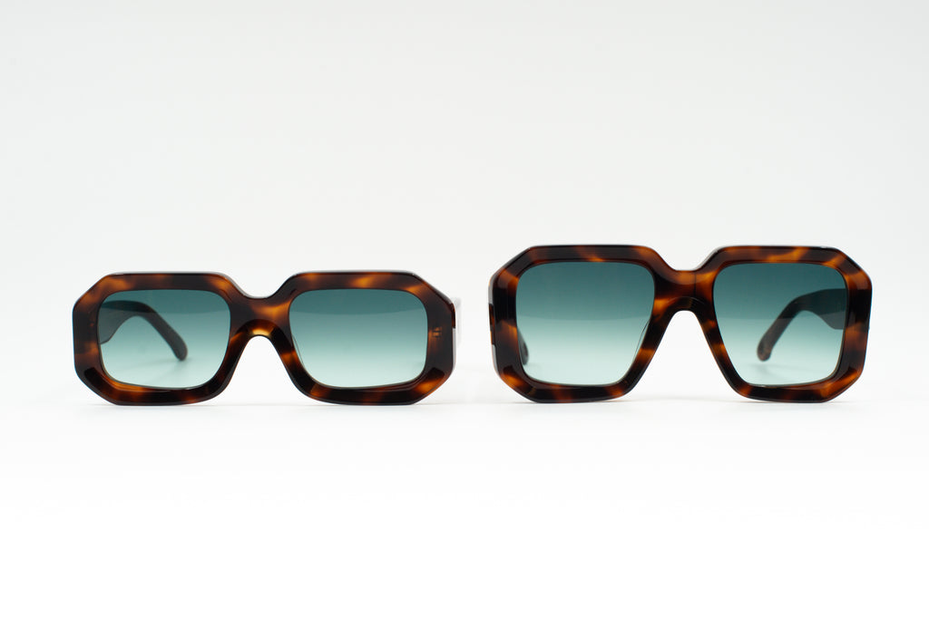 Jackie zonnebril in tortoise / blue
