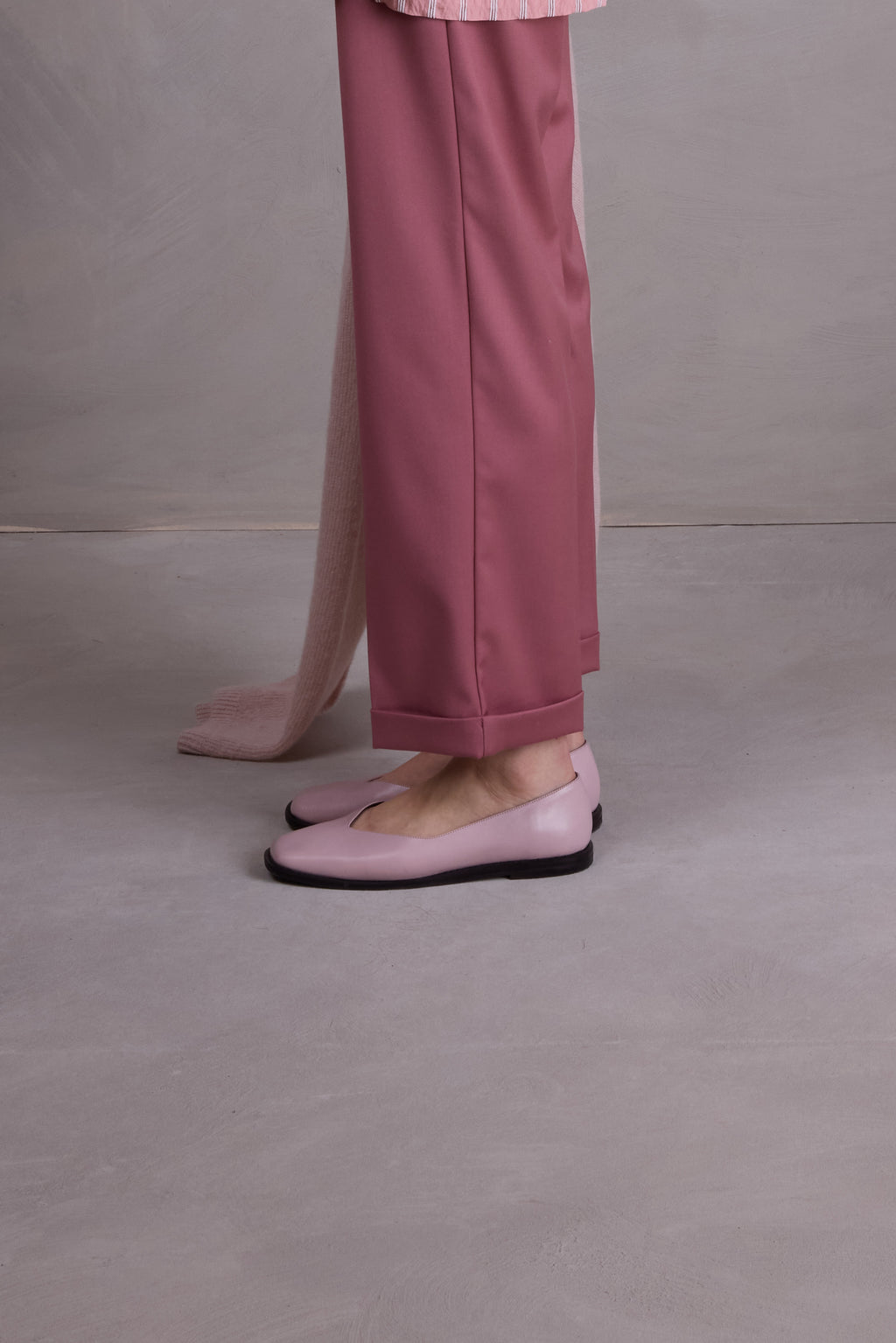 Faiza ballerine en rose brumeux