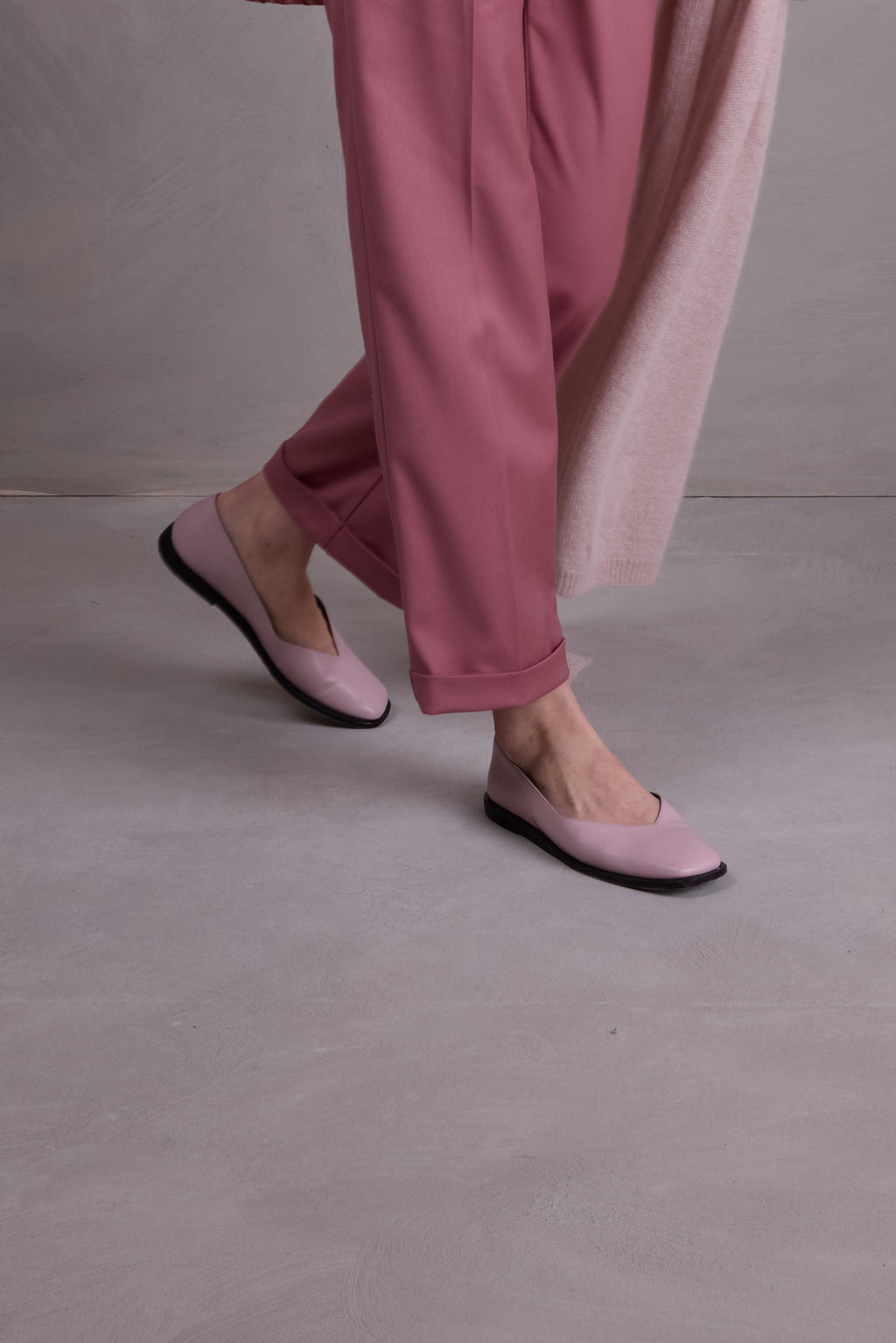 Faiza ballerine en rose brumeux