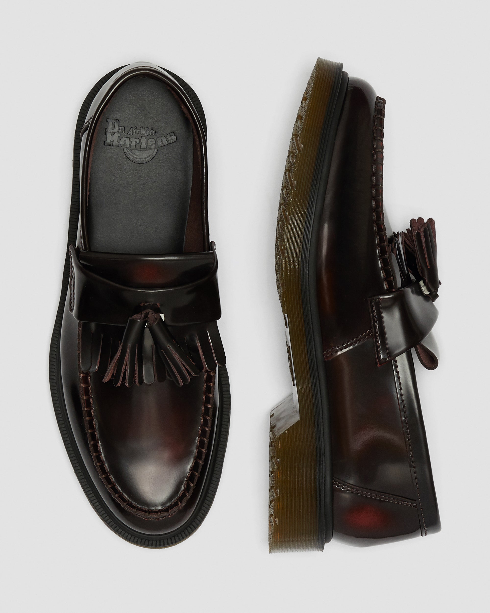 Tassel Loafer in Cherry Red Arcadia