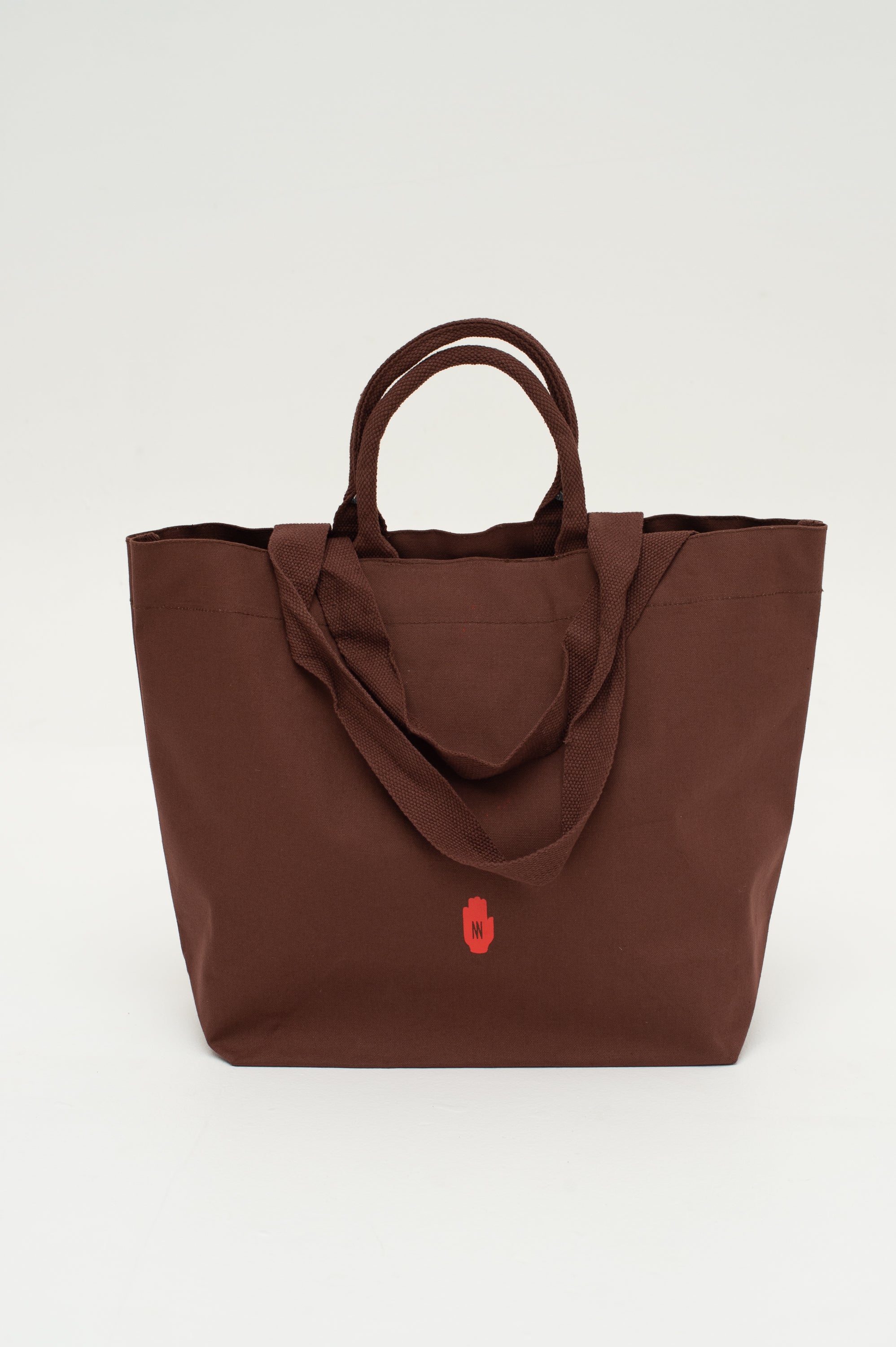 XL shopper in dark henna