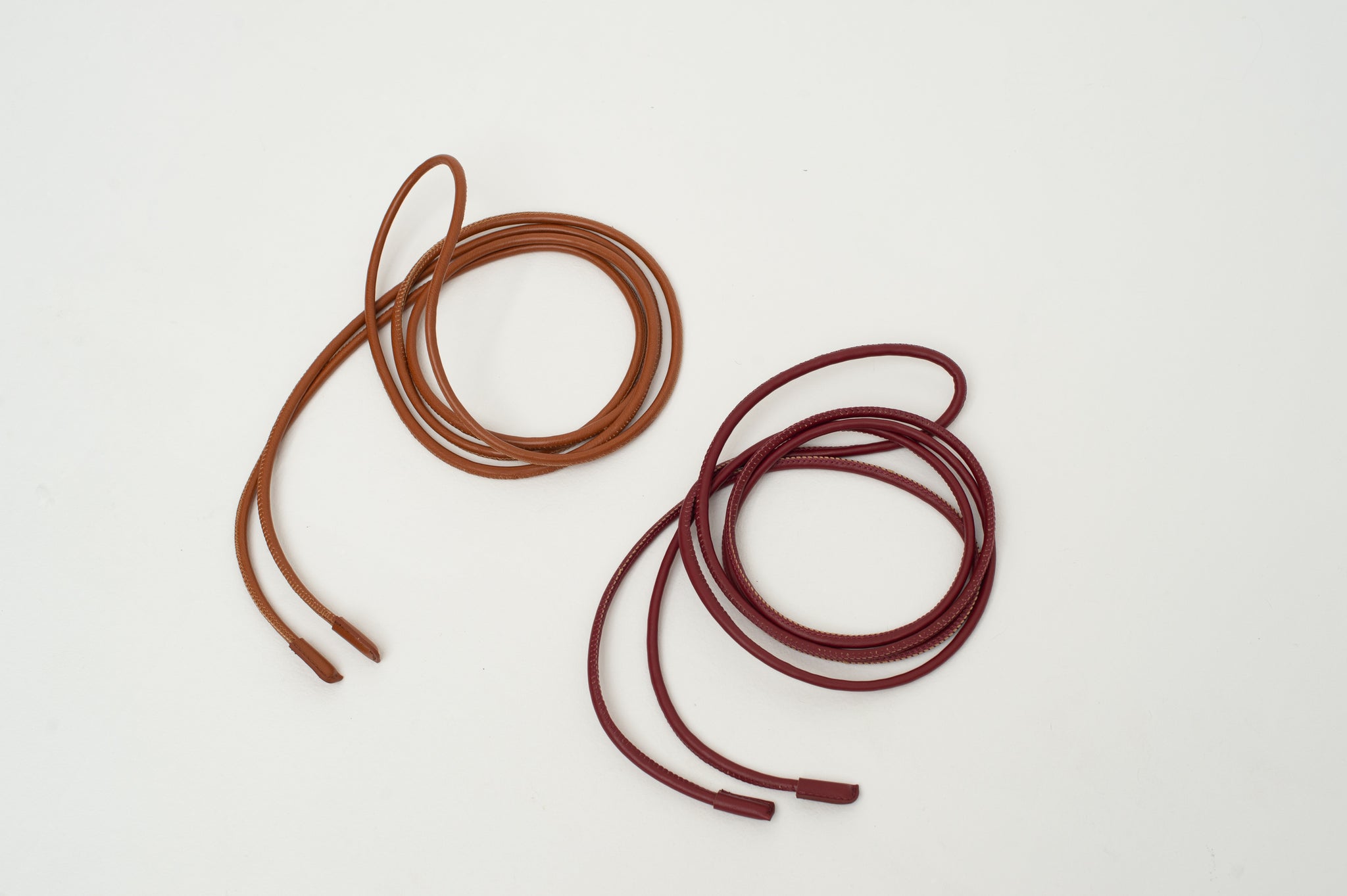 Schnürgürtel in Burgunderrot