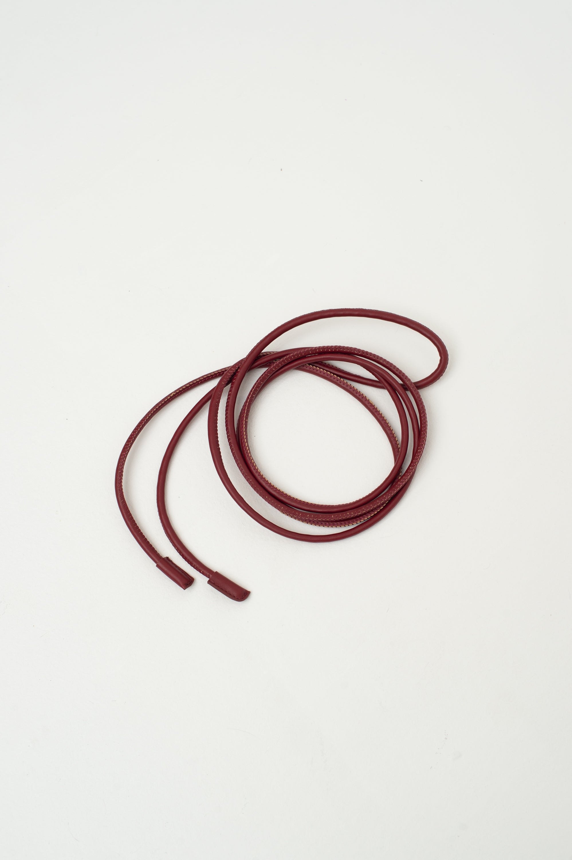 Schnürgürtel in Burgunderrot