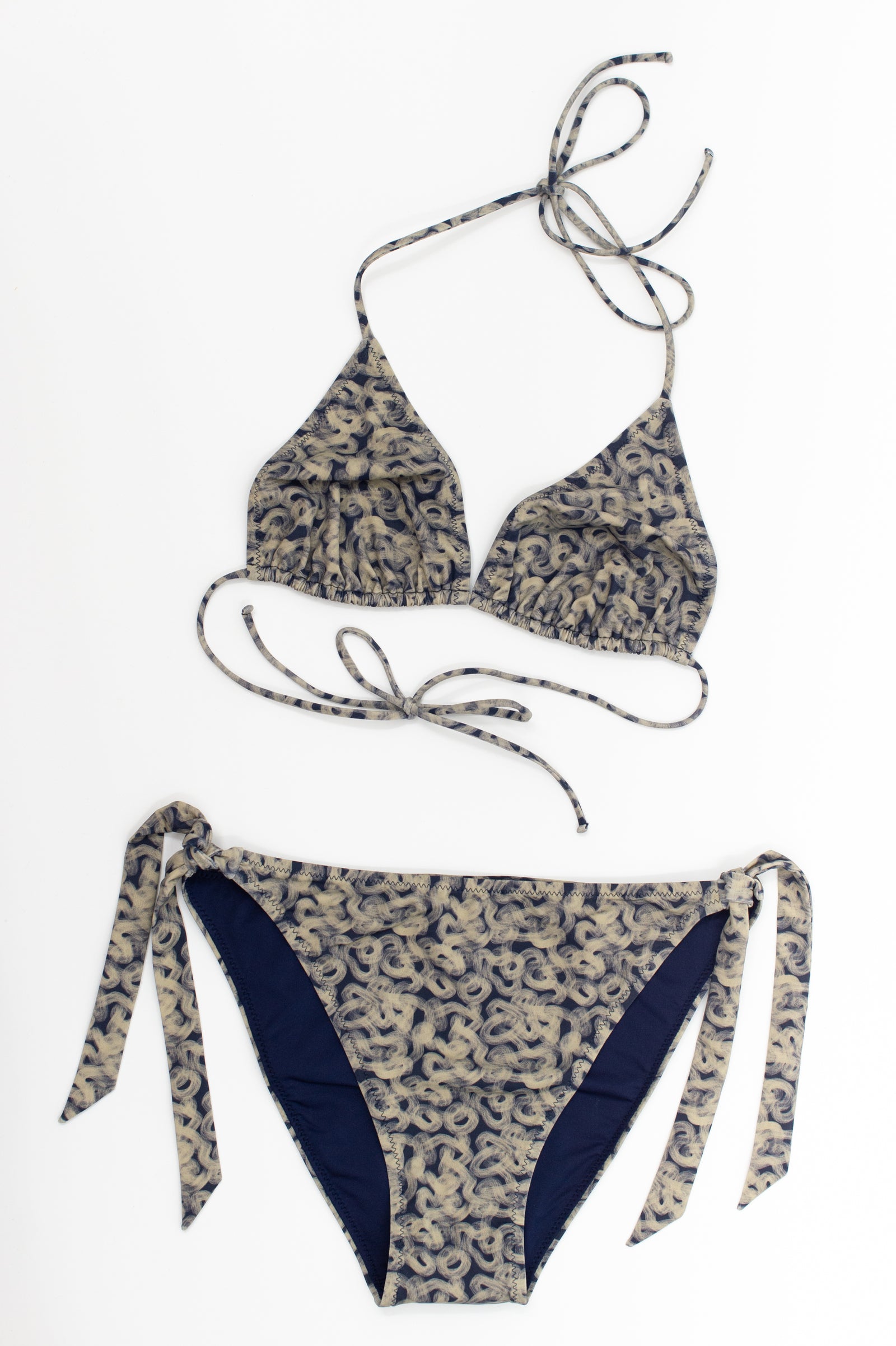 Bikini with Small Medusa Swirl print