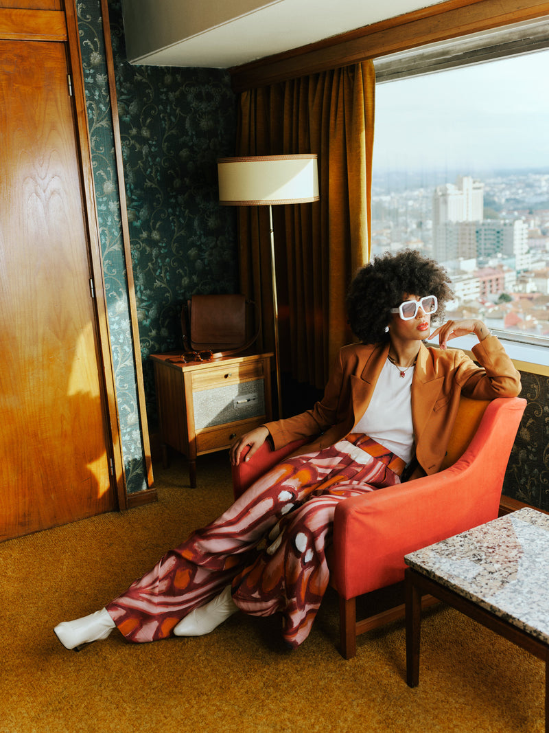 Clinton broek in blood orange wings