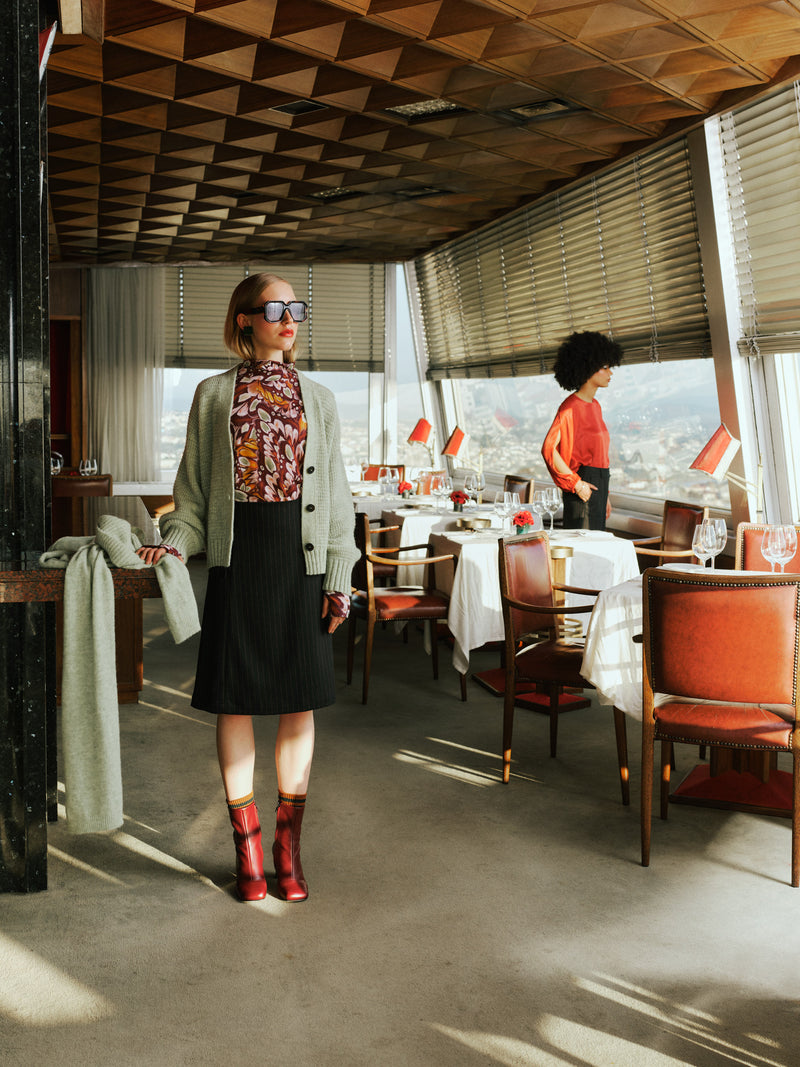 Eames Stiefel in Burgunderrot