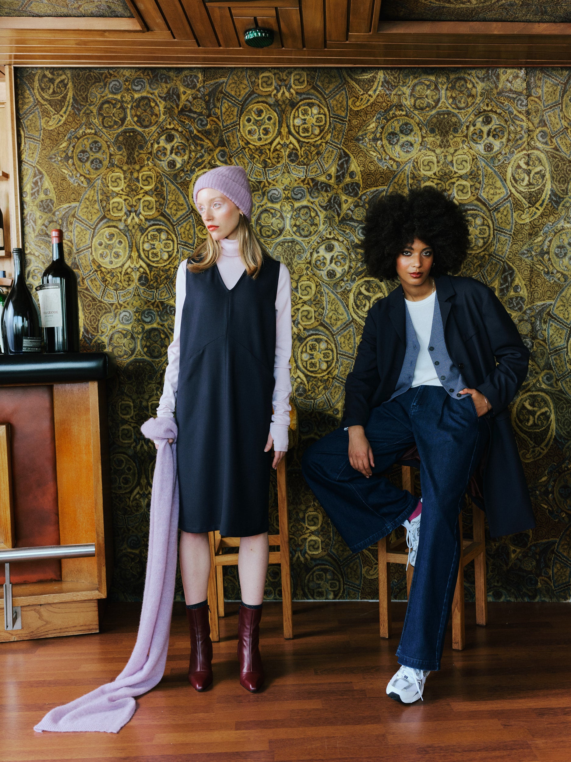 Elize bottine en bordeaux