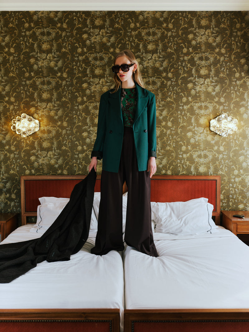 Davos groene blazer