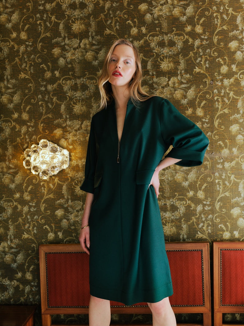 Eugenie groene jurk