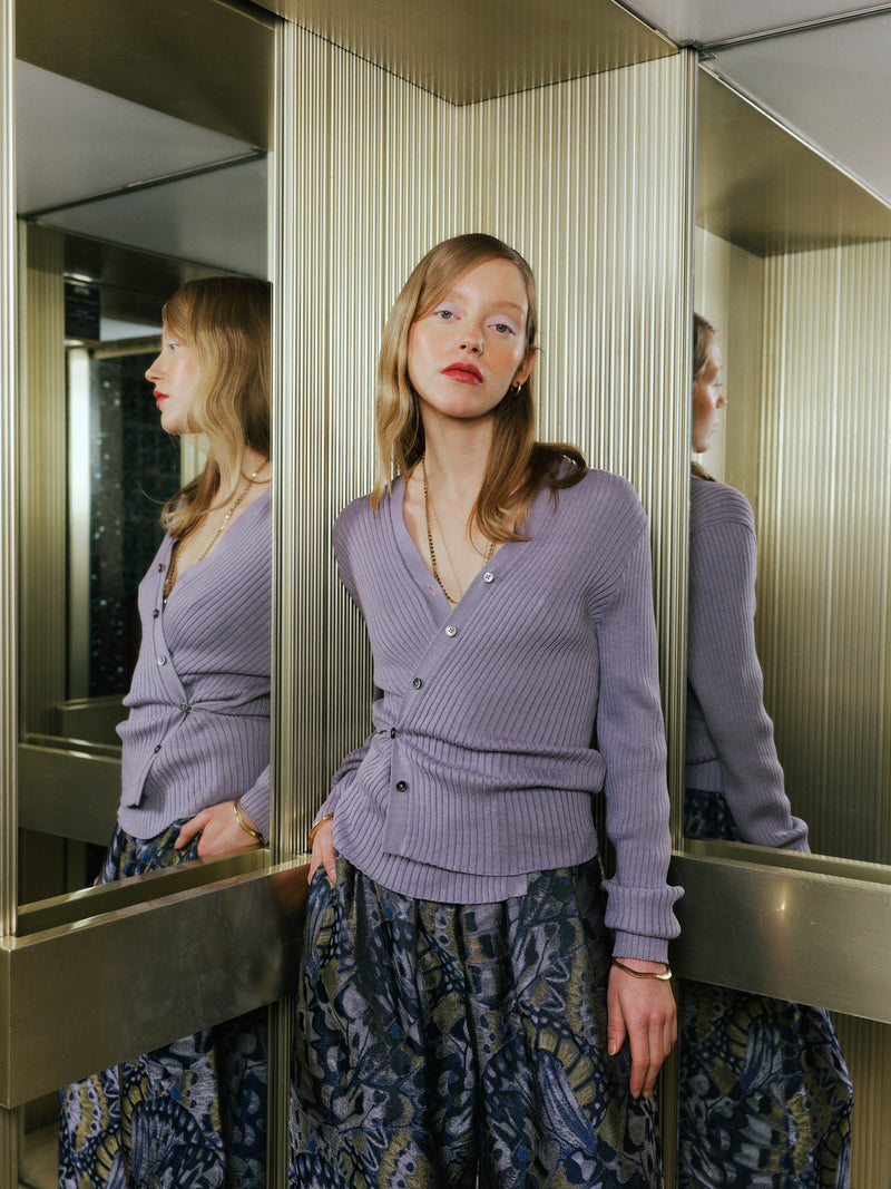Svinica Lavendel Wickelpullover
