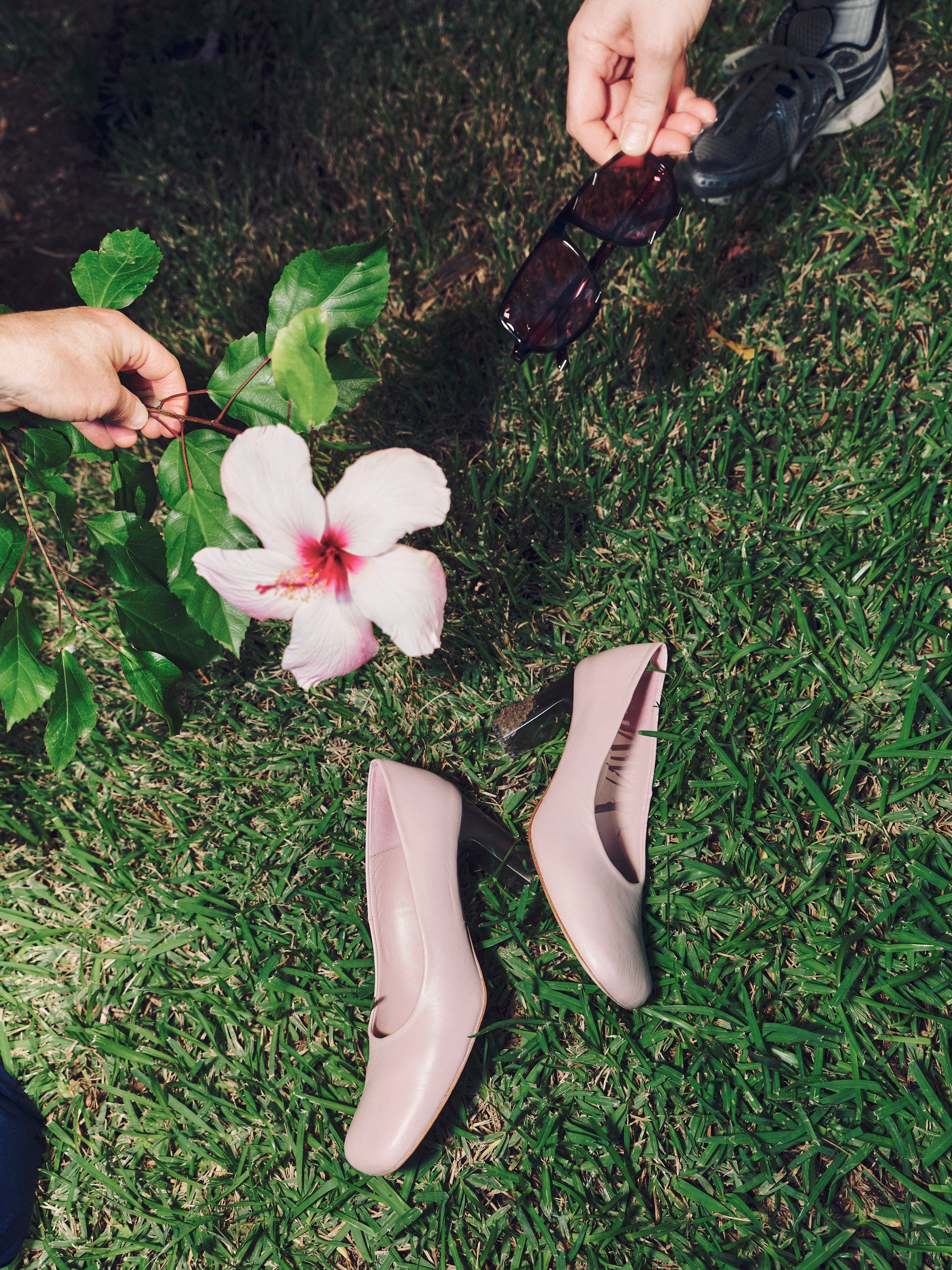 Pompe à flume en rose camée