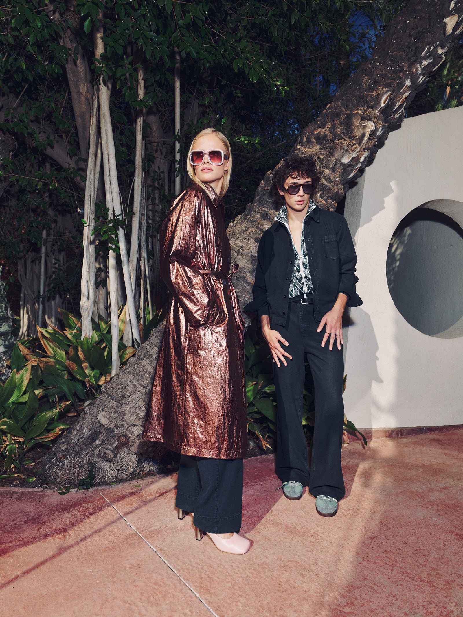 Manteau de trench en cuivre Ferdi