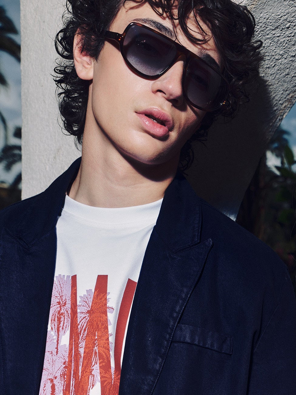 Felice lunettes de soleil en tortue / bleu