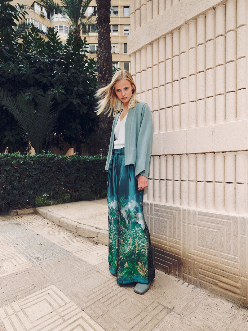 Donny broek in jungle jacquard