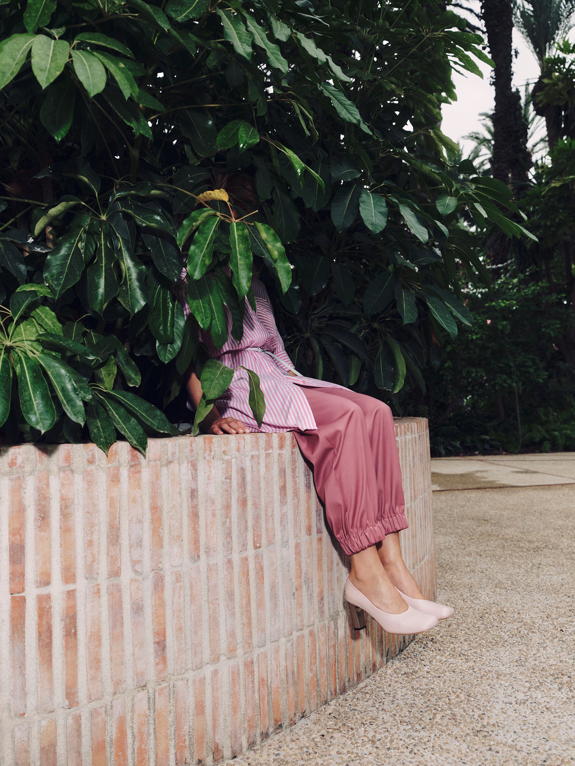 Pompe à flume en rose camée