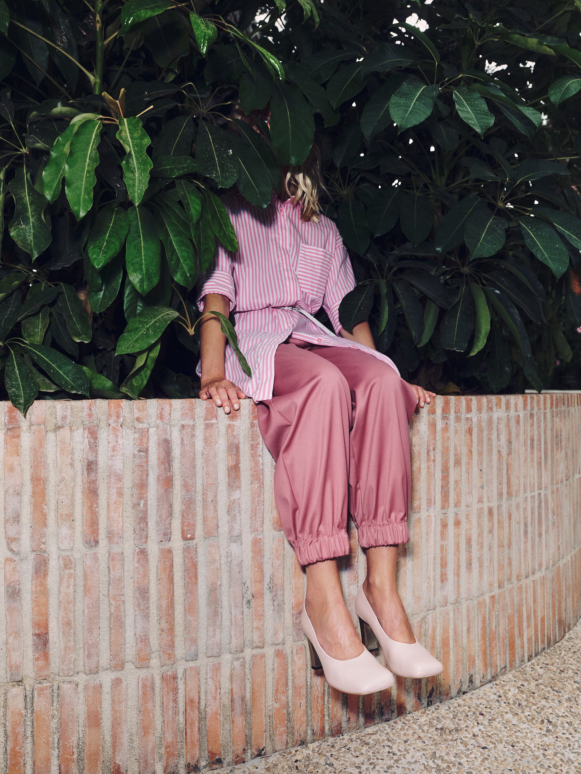 Pompe à flume en rose camée