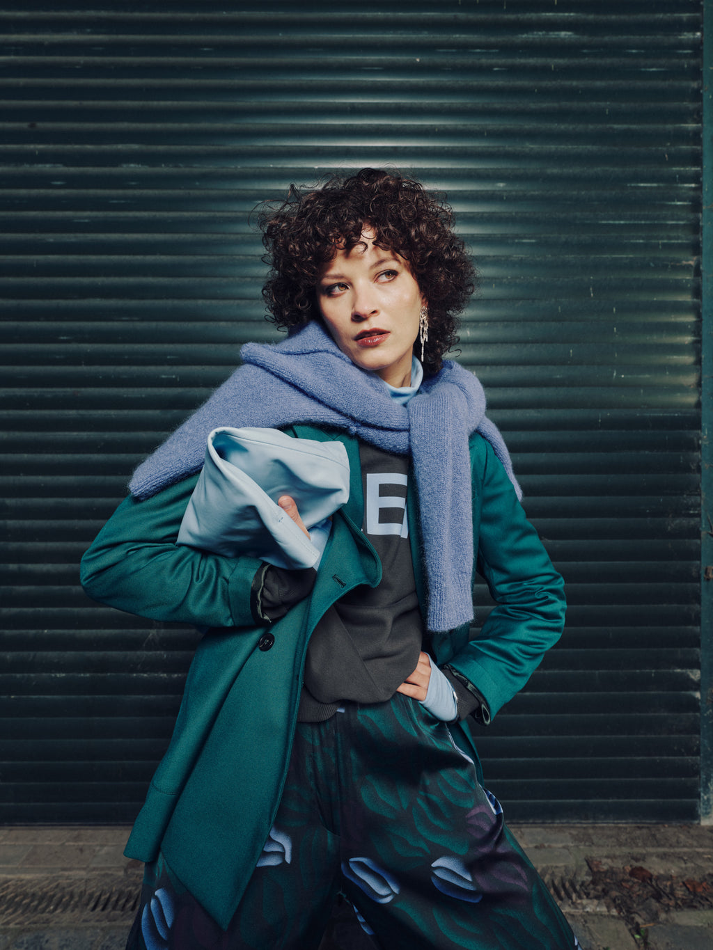 Glenn blazer in sea green
