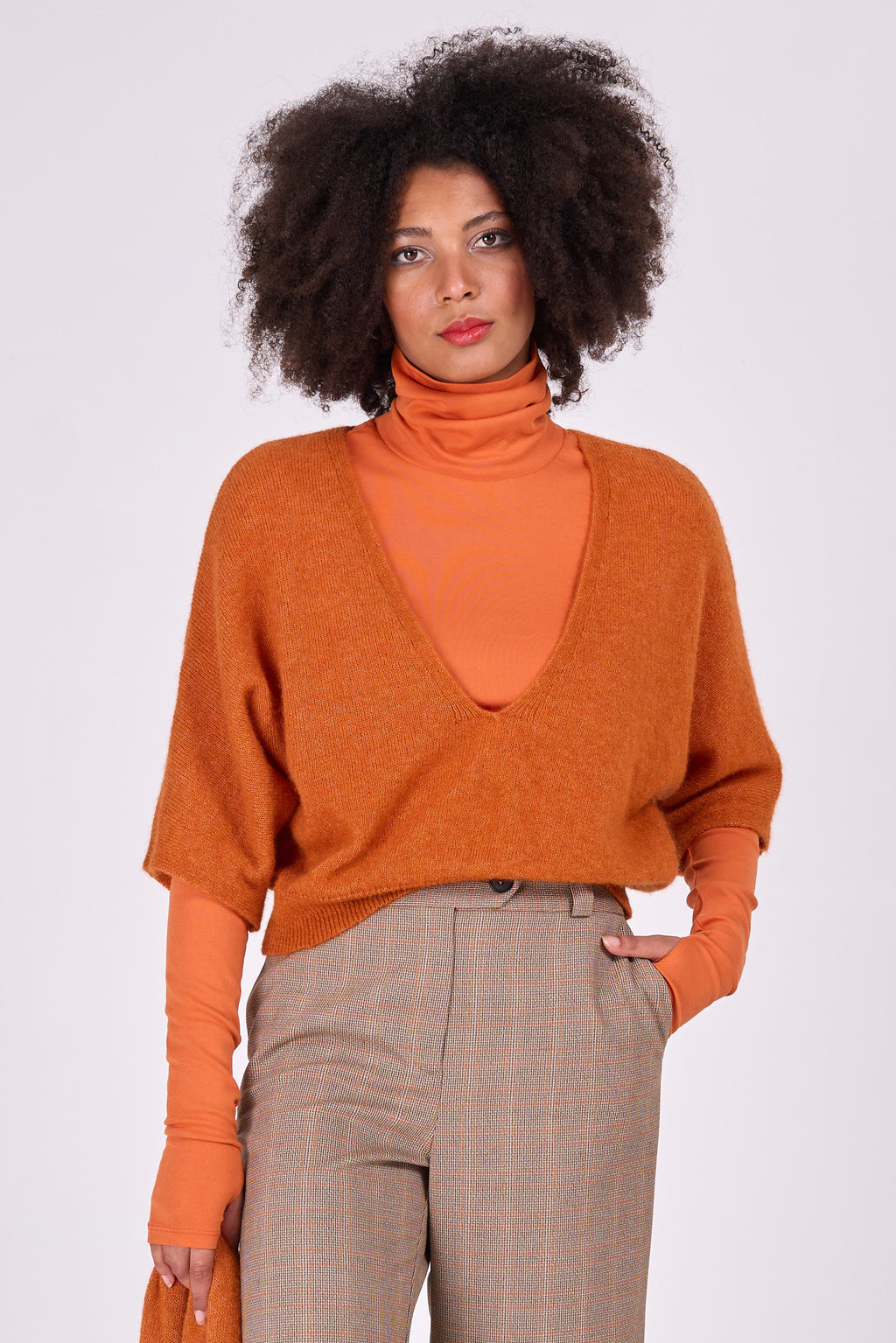 Almelo orange Alpaka Top