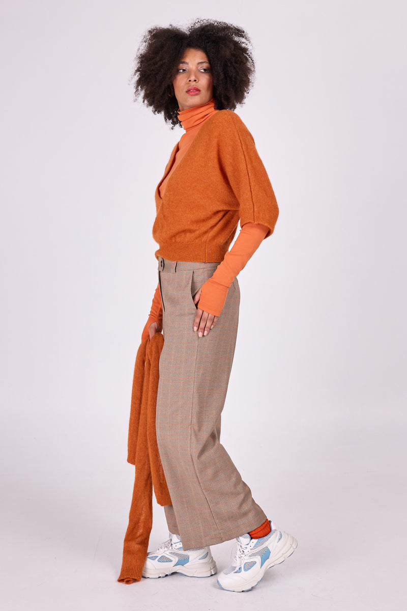 Almelo orange Alpaka Top