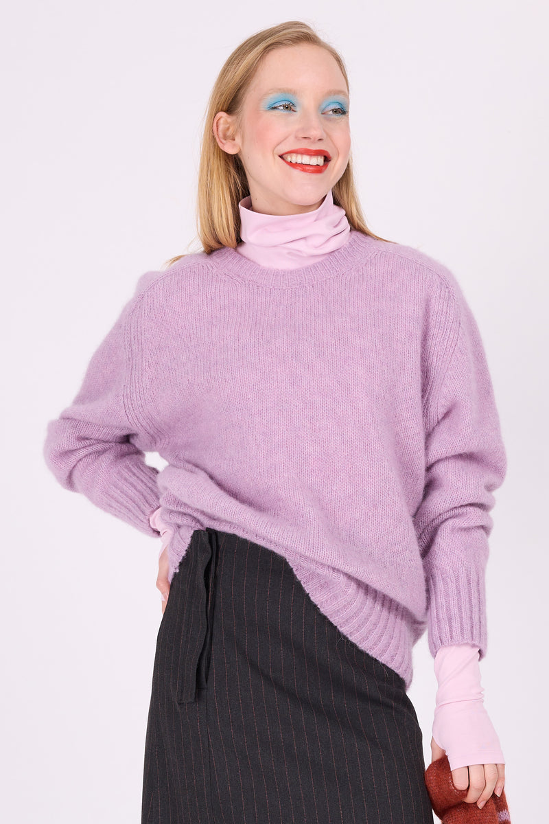 Lila Alpaka-Pullover Asmara