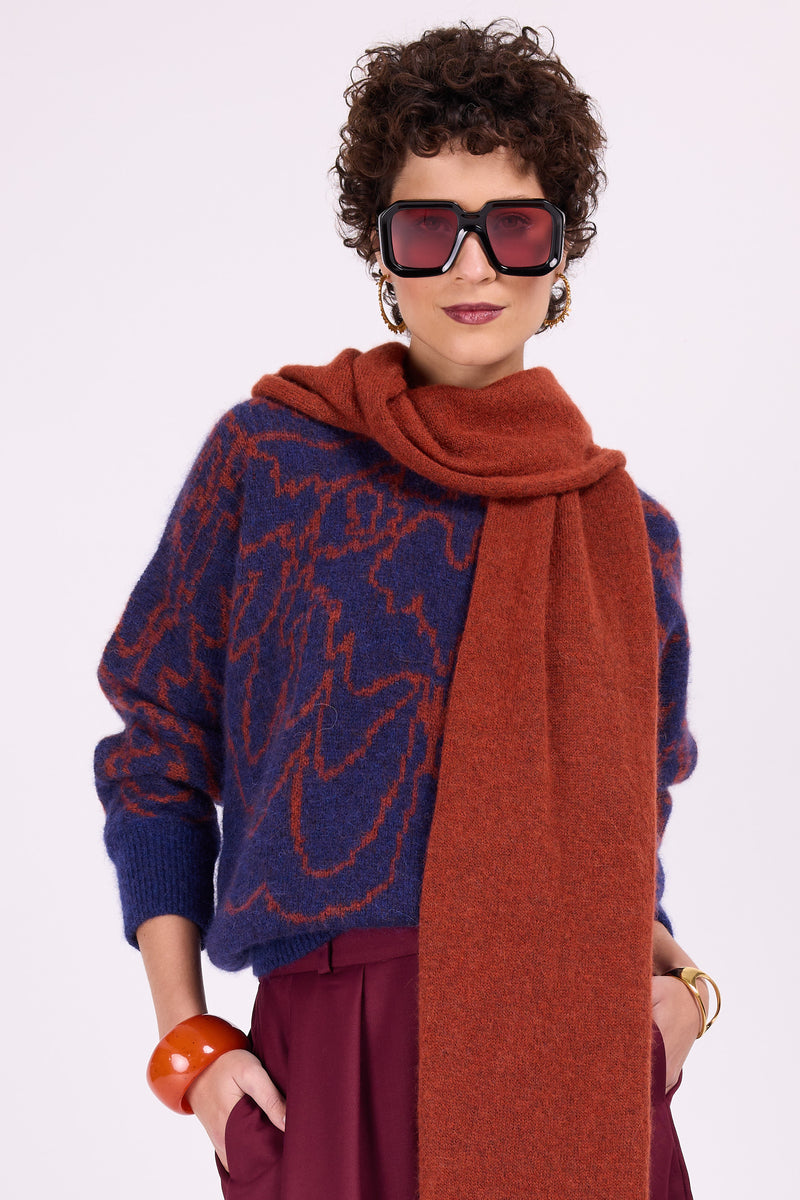 Alvik – Mottenpullover in Indigo
