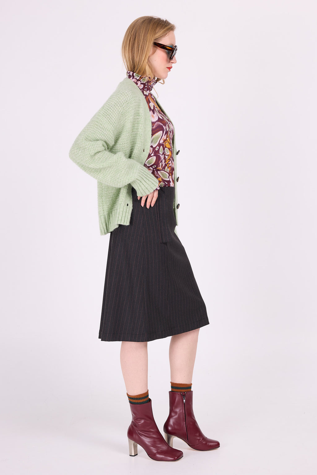 Amsterdam Mint Alpaka Strickjacke