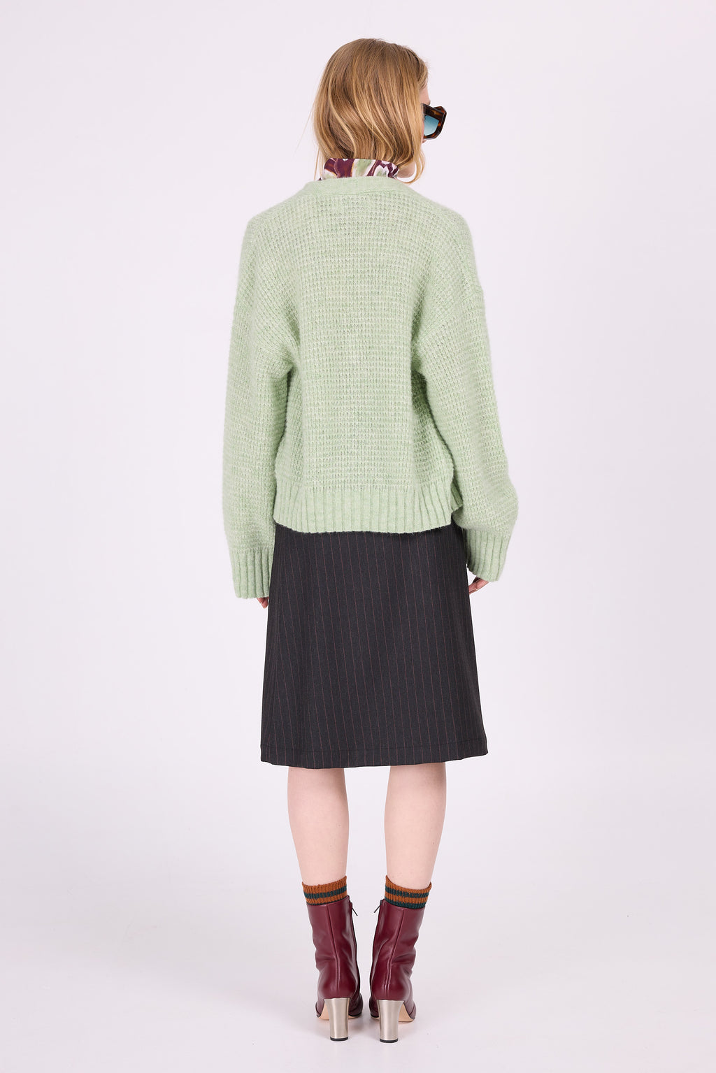 Amsterdam Mint Alpaka Strickjacke