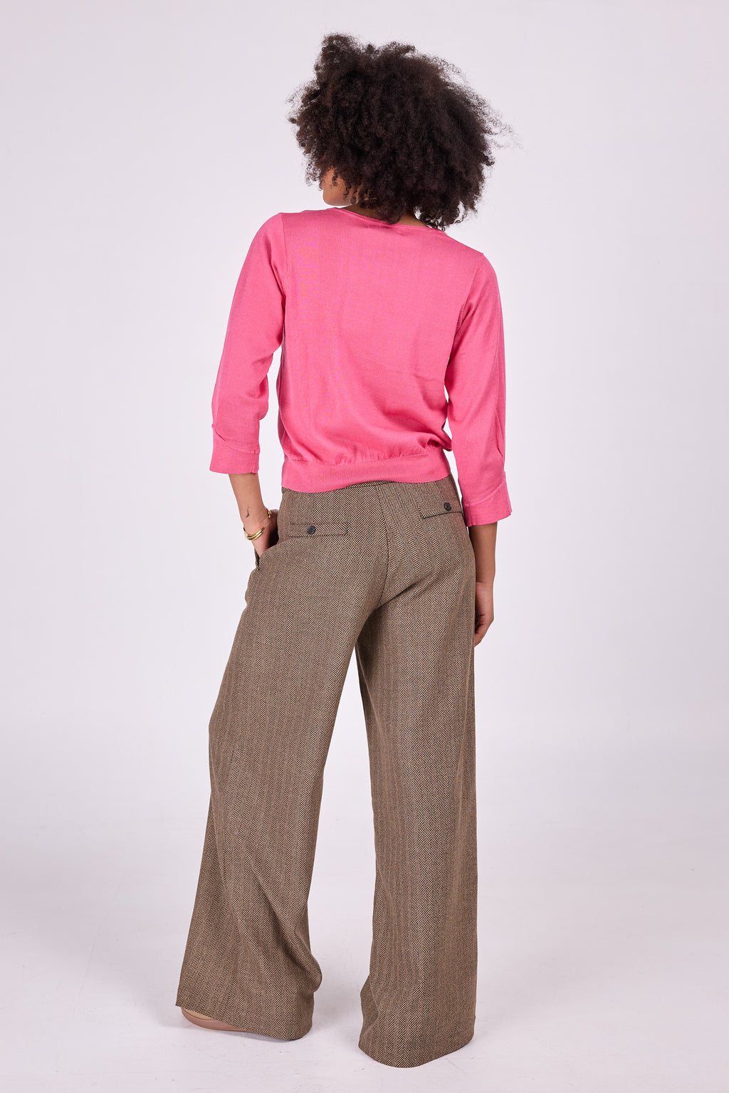 Rosa Baumwollpullover Falco