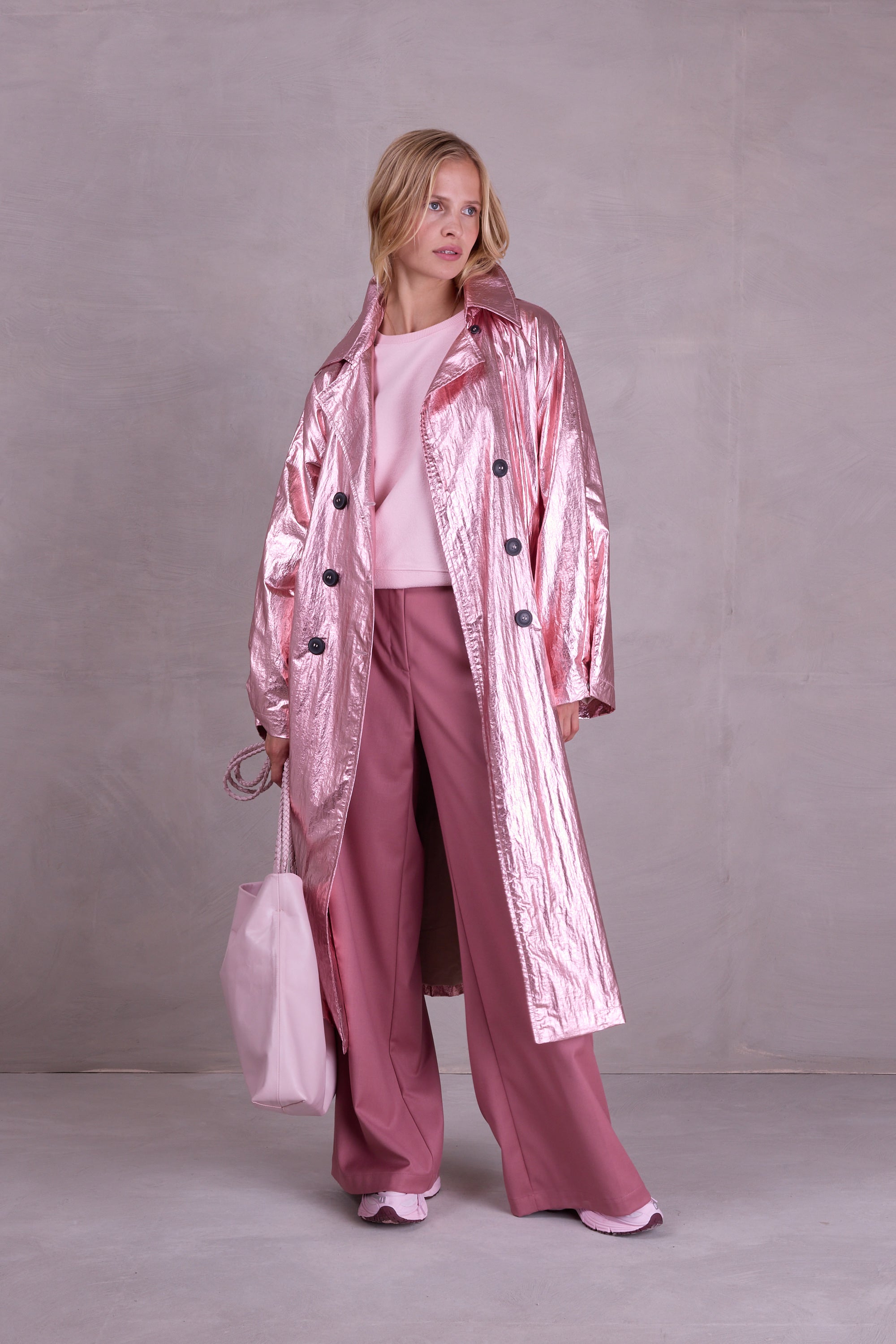 manteau trench rose Ferdi
