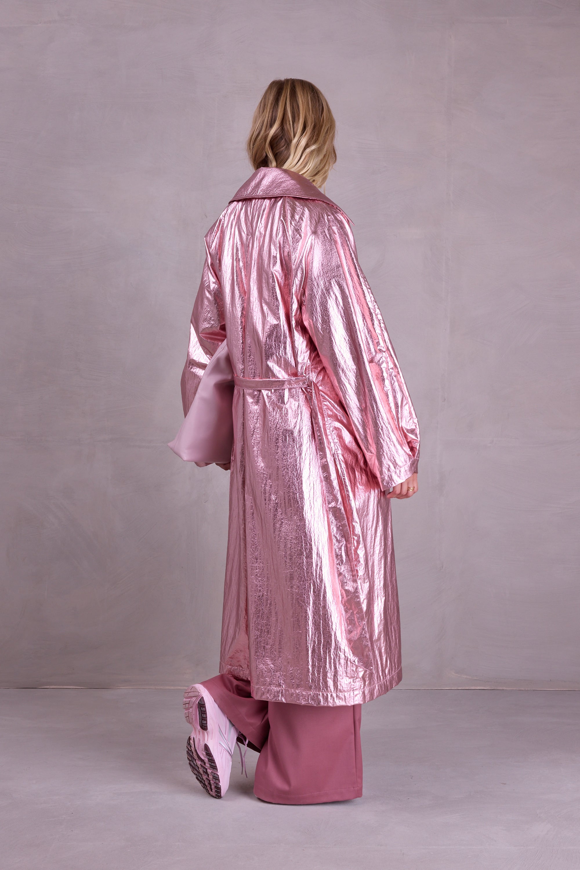 manteau trench rose Ferdi
