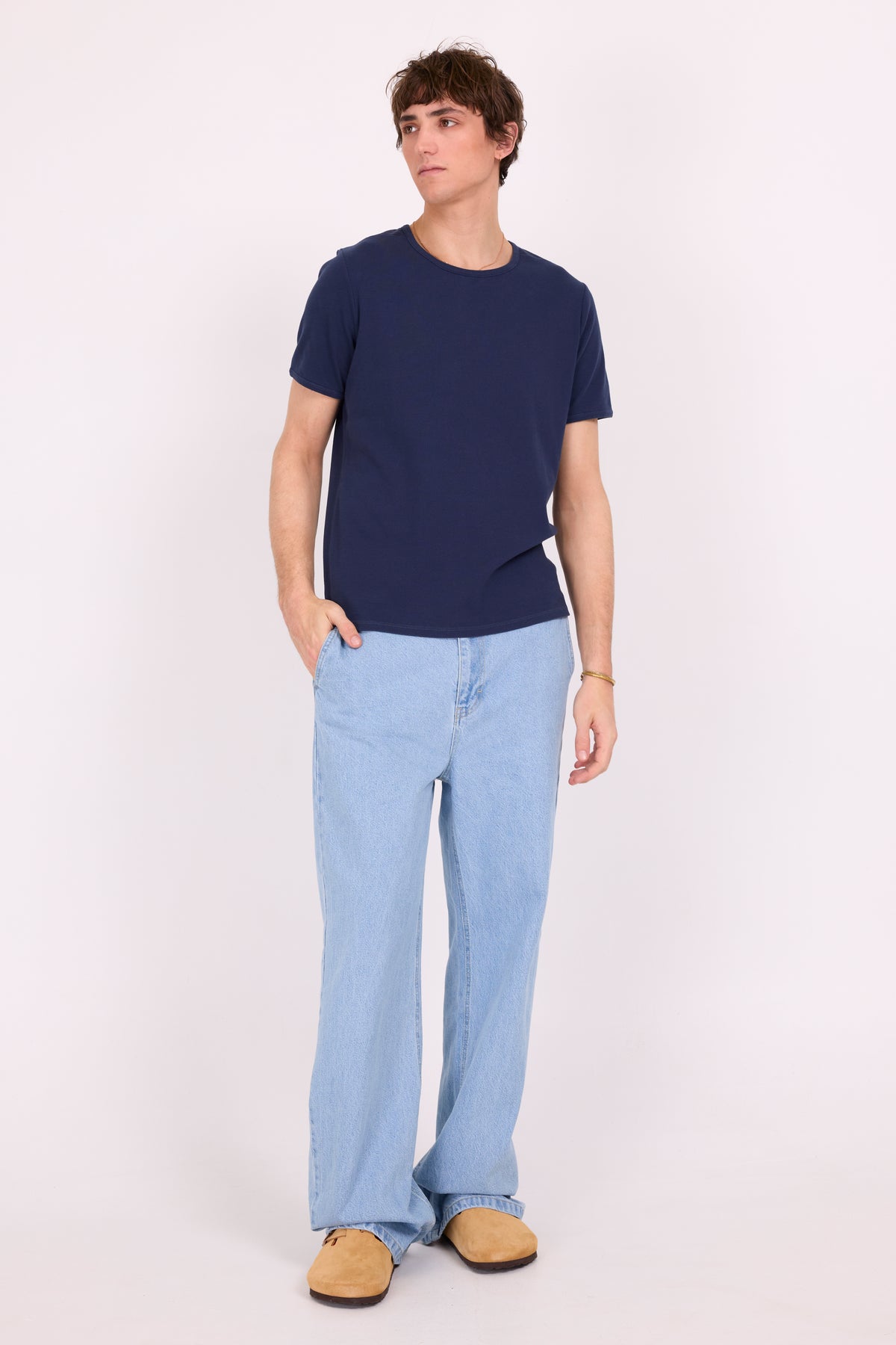 Drue Marineblaues T-Shirt