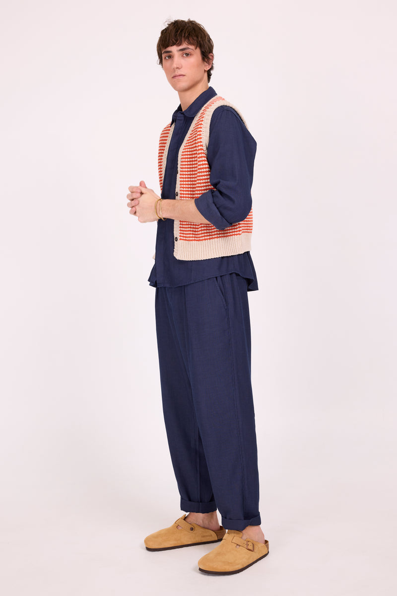 Fulda orange gestreiftes Tanktop