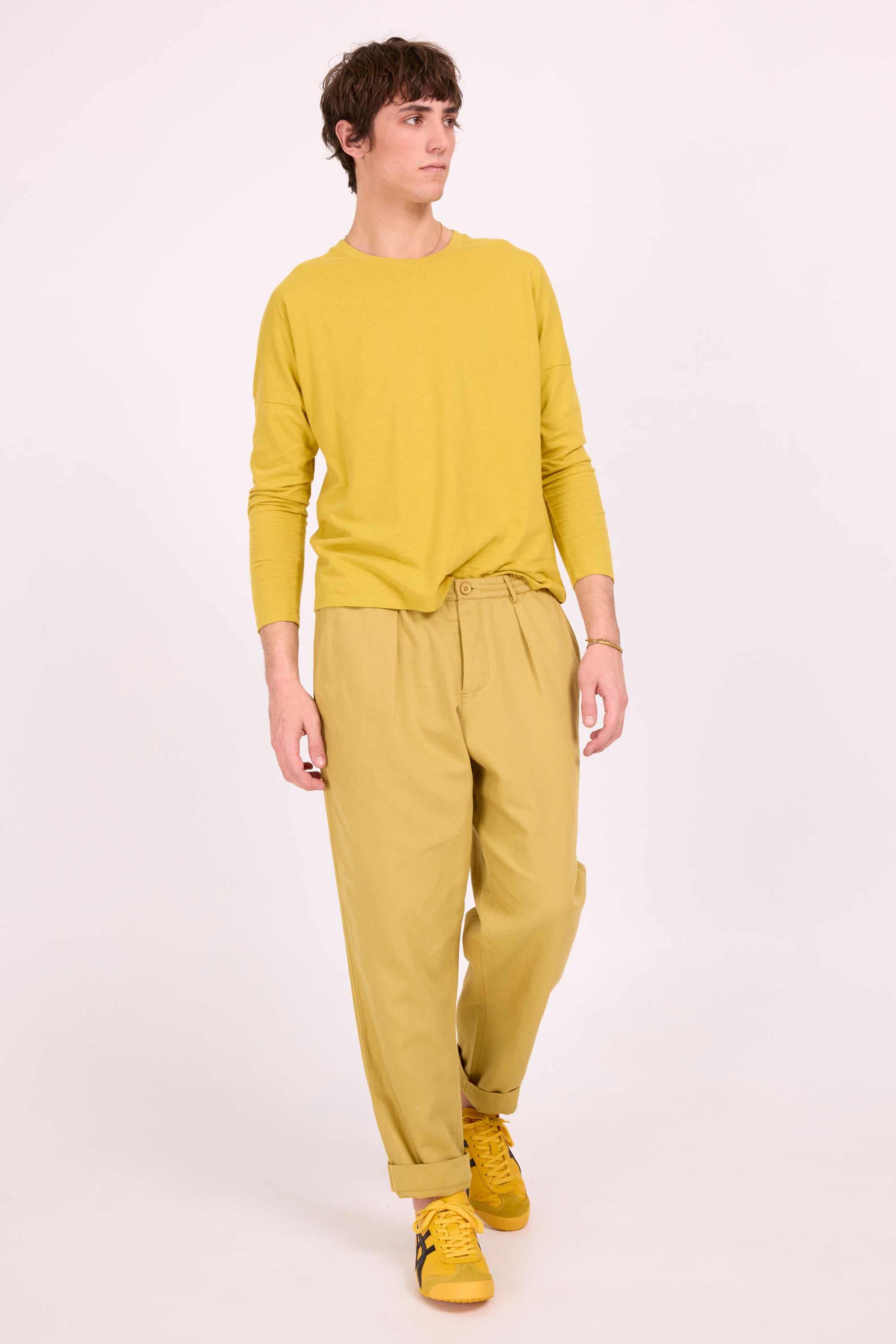 Dan olive barrel trousers