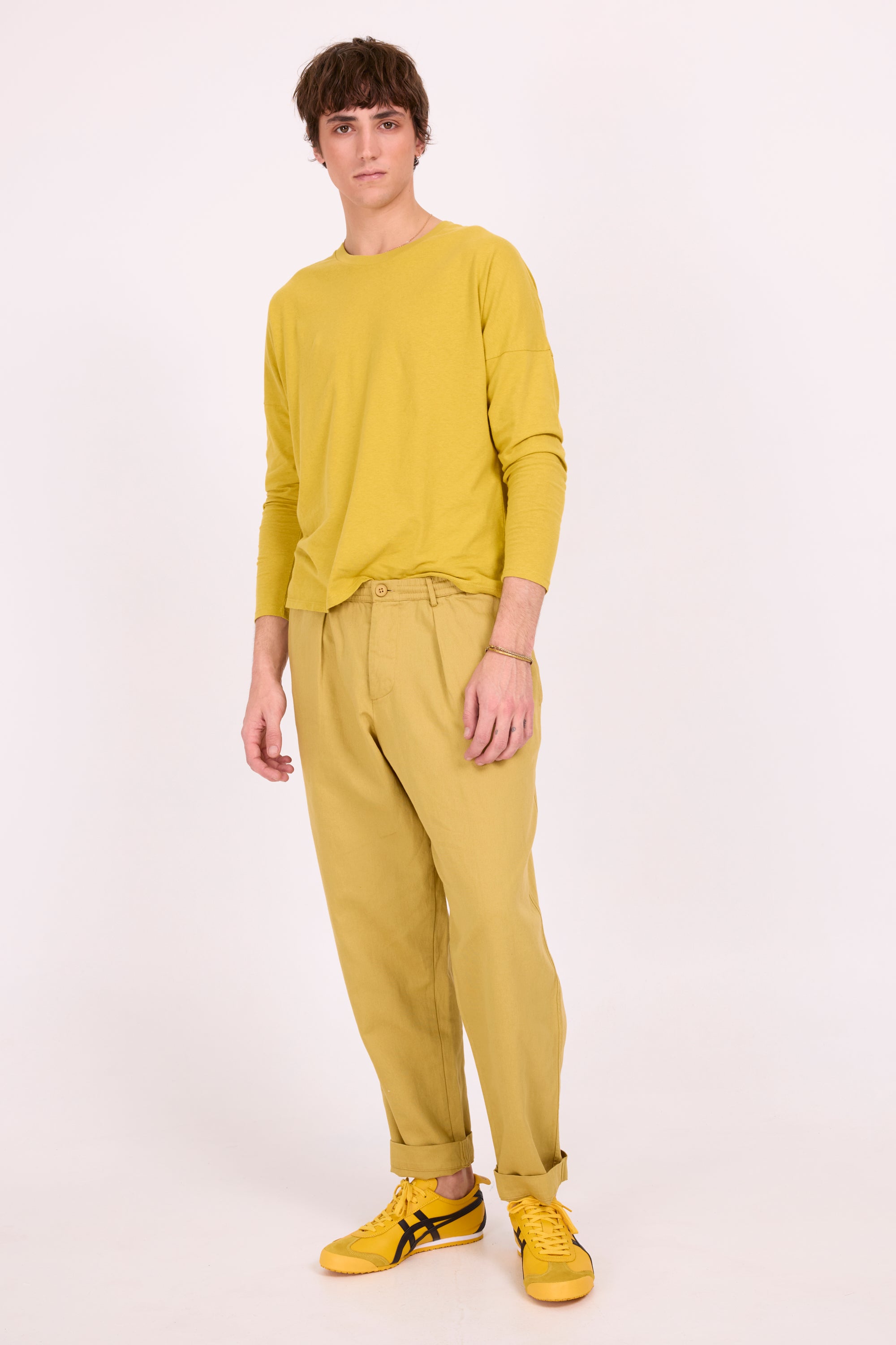 Dan olive barrel trousers