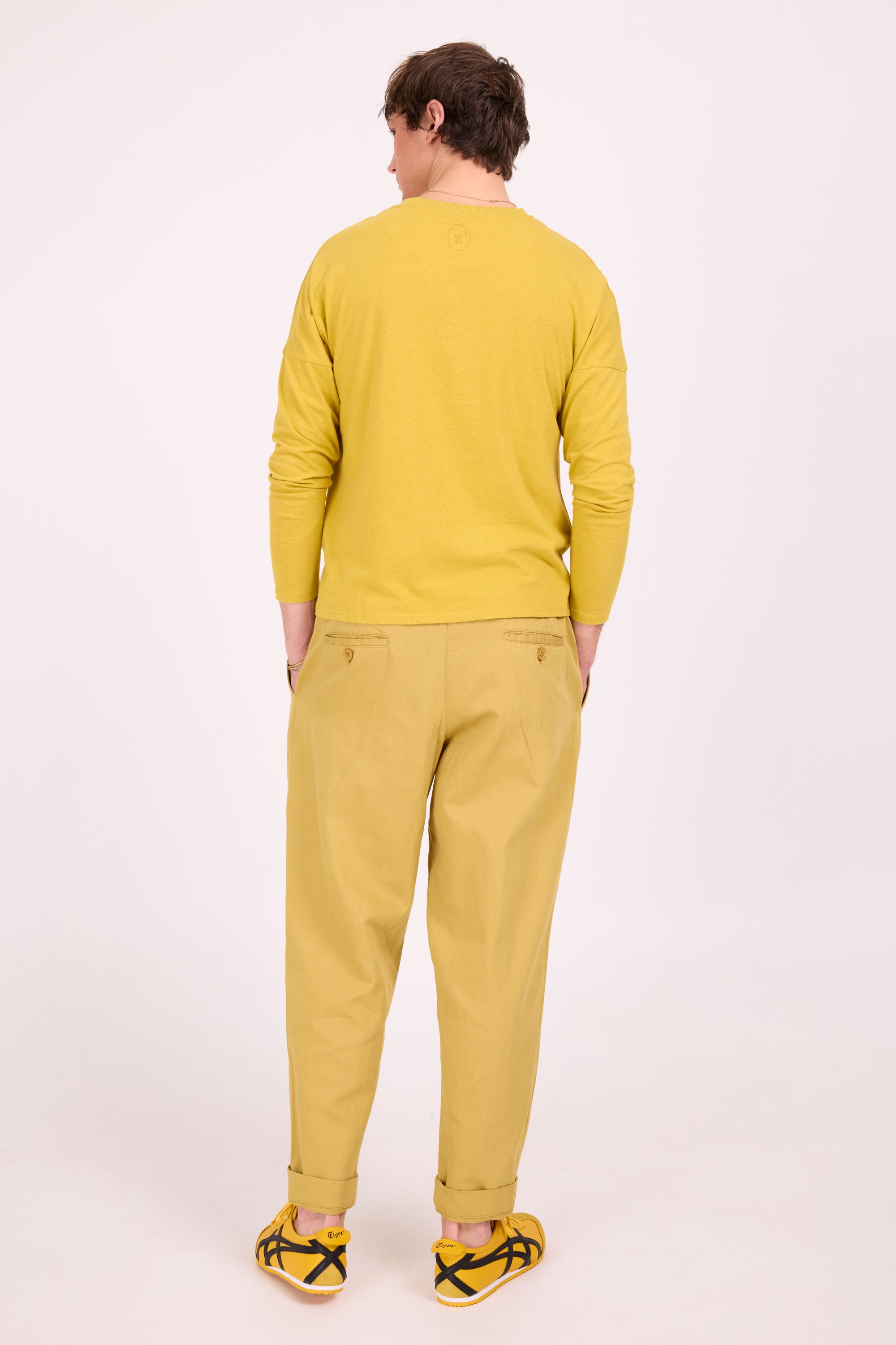 Dan olive barrel trousers