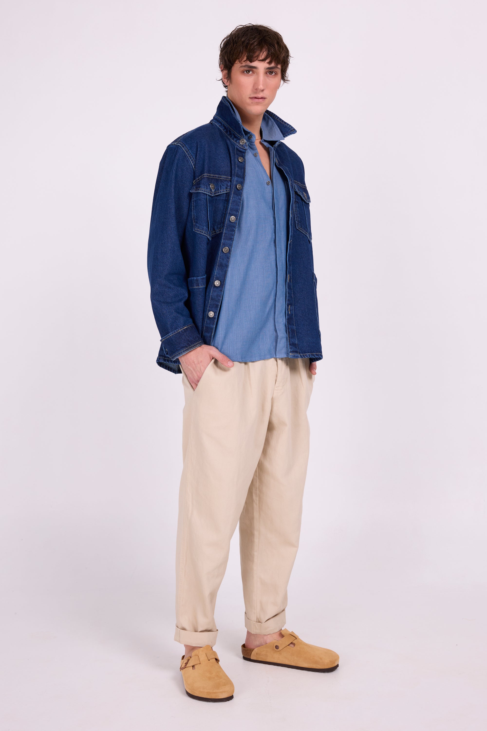 Davin dark denim vest