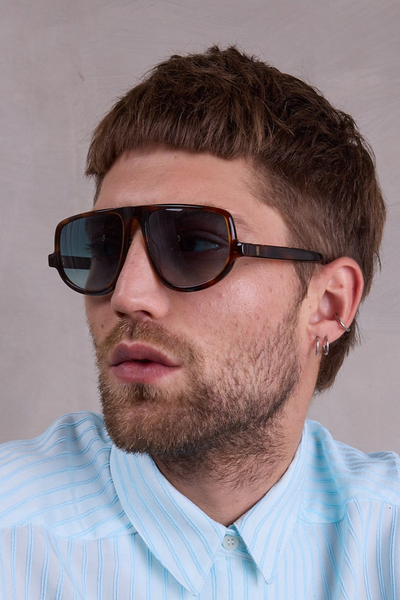 Felice lunettes de soleil en tortue / bleu