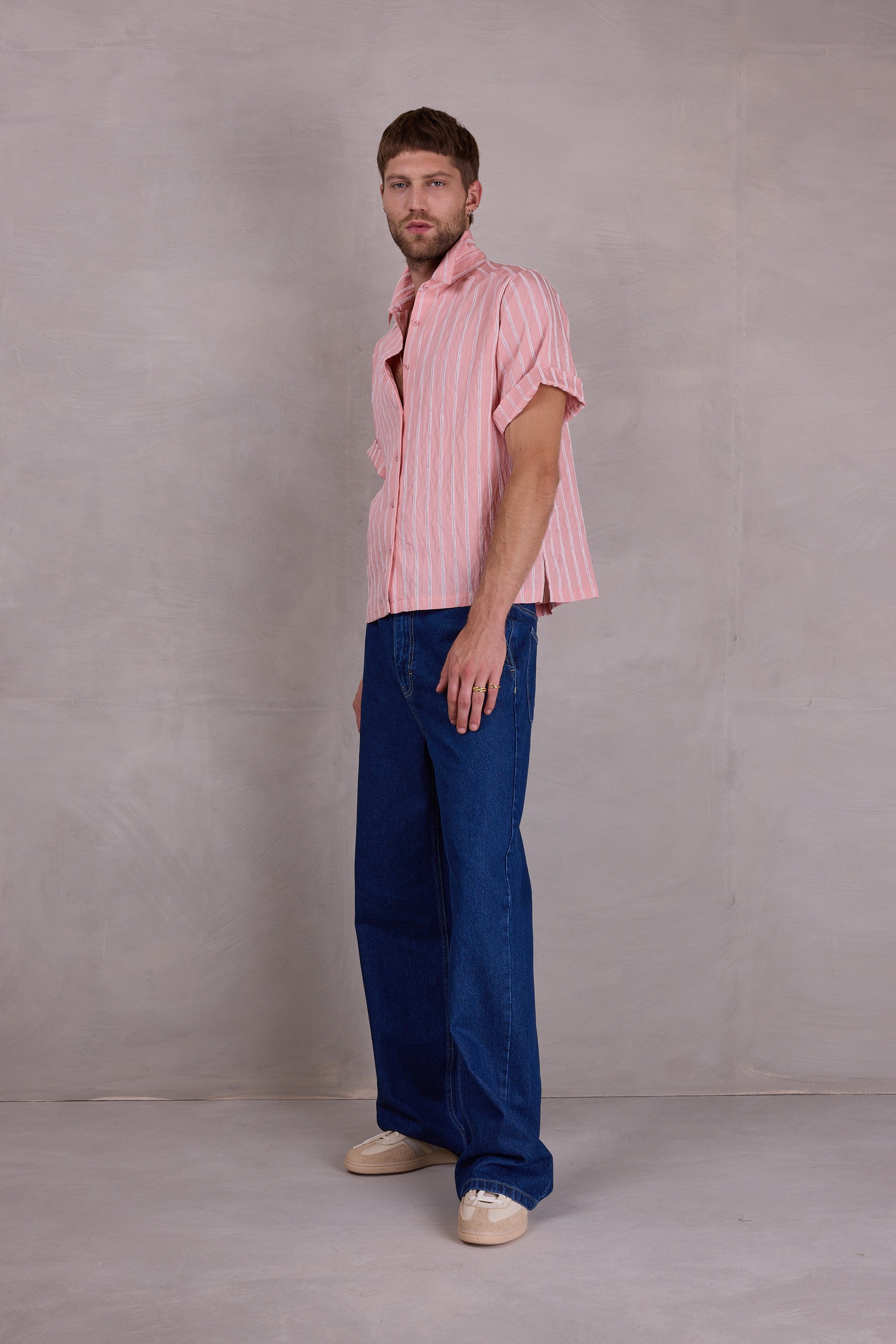 Falma light blue striped shirt